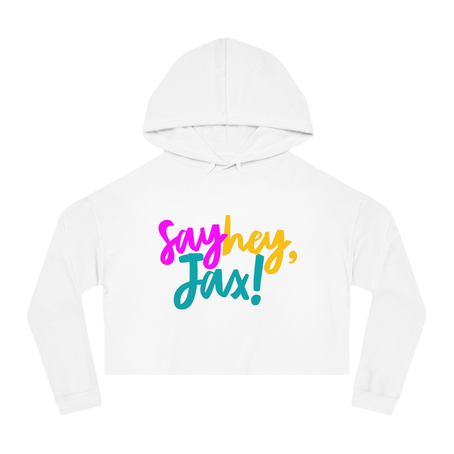 Say hey, Jax! Women’s Cropped Hooded Sweatshirt